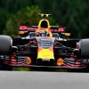 F1 Foto Poster van Max Verstappen tijdens de GP van Belgie, Red Bull Racing 2017