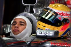 Foto Poster Lewis Hamilton tijdens de GP van China, F1 McLaren Team 2007