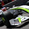 Foto Poster Rubens Barrichello tijdens de GP van Monaco, F1 Brawn GP Team 2009