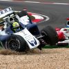 Foto Poster Ralf Schumacher Crash tijdens de GP van Europa, F1 Williams Team 2004