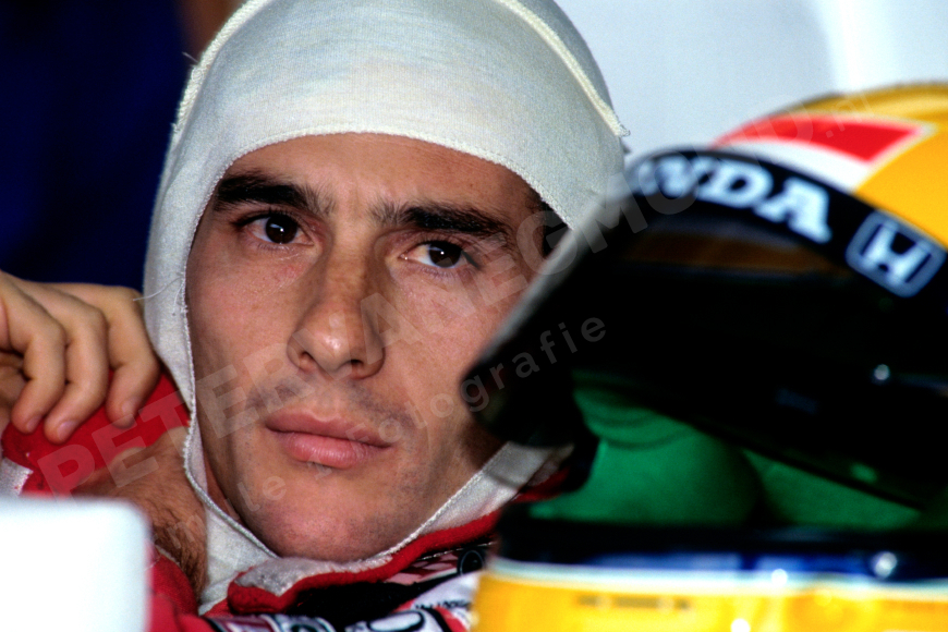 Ayrton Senna Portret 1992 De Site Vol Formule 1 Foto Posters